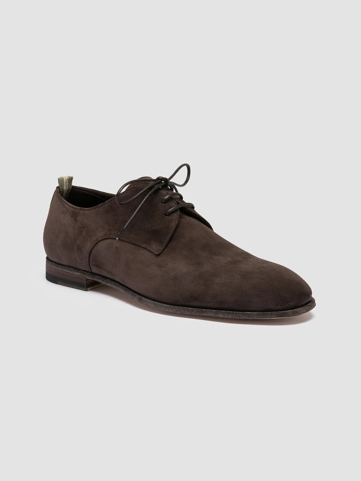 SOLITUDE 002 - Brown Suede Derby Shoes Smart Casual Look