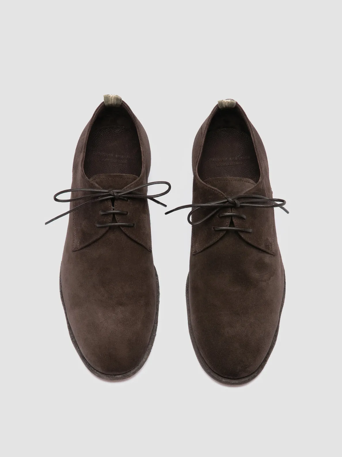 Elegant Timeless Touch Modern Attire SOLITUDE 002 - Brown Suede Derby Shoes