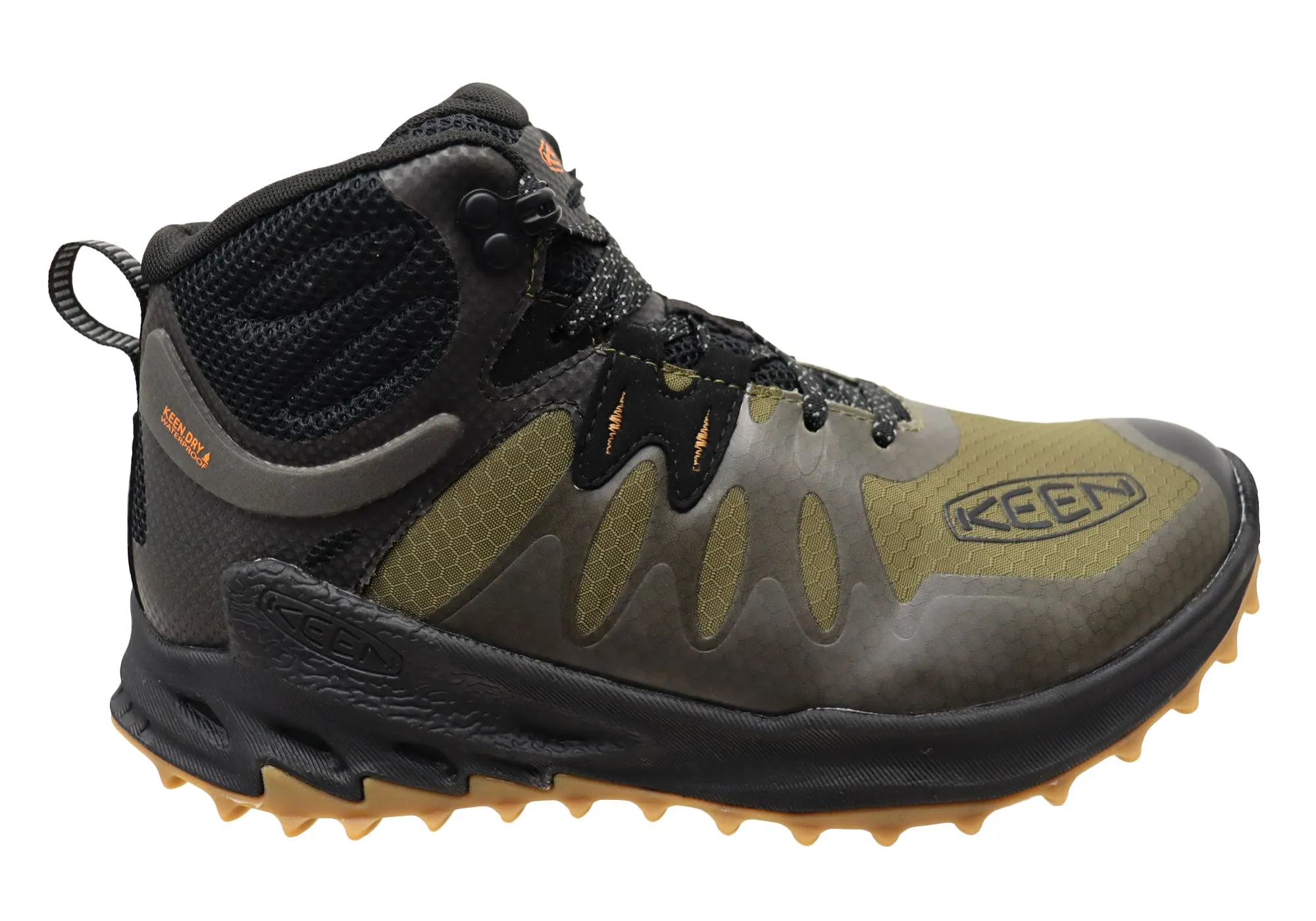 Keen Mens Comfortable Zionic Mid Waterproof Lace Up Boots Gloss Finish Gift Easy