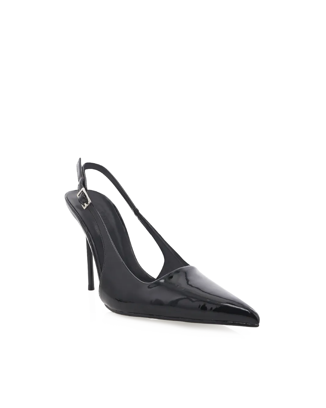 ISIDORE - BLACK PATENT Formal Office Shoes Chunky Heels