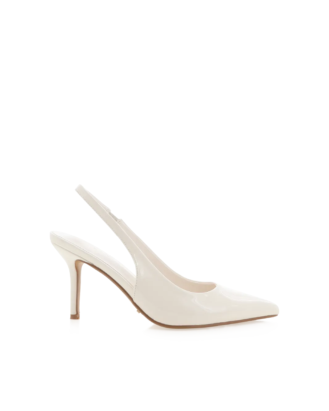 Comfortable Footbed Smooth Soles BLONDIE - BONE PATENT