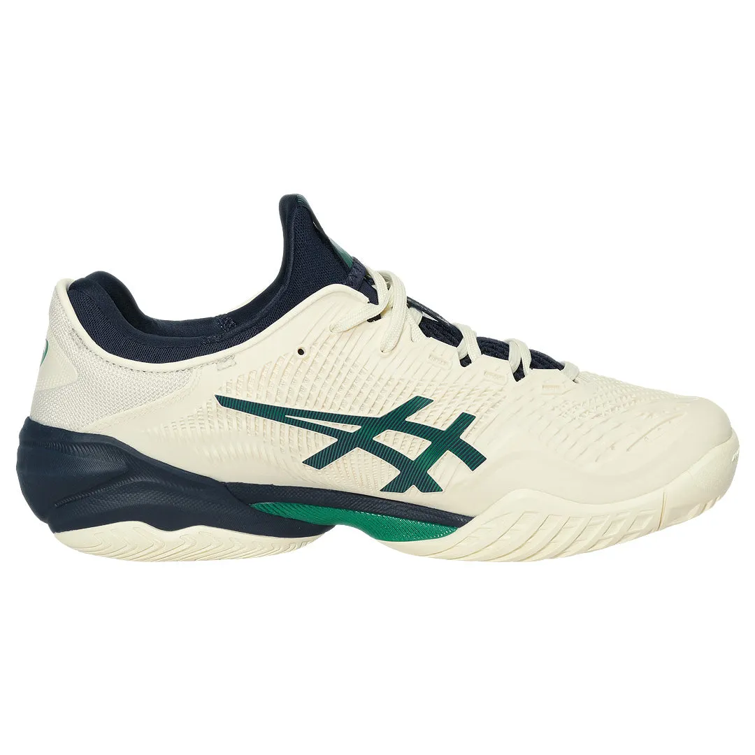 Asics Men's Court FF 3 - Cream/Jasper Green Elite Athlete Road Fit