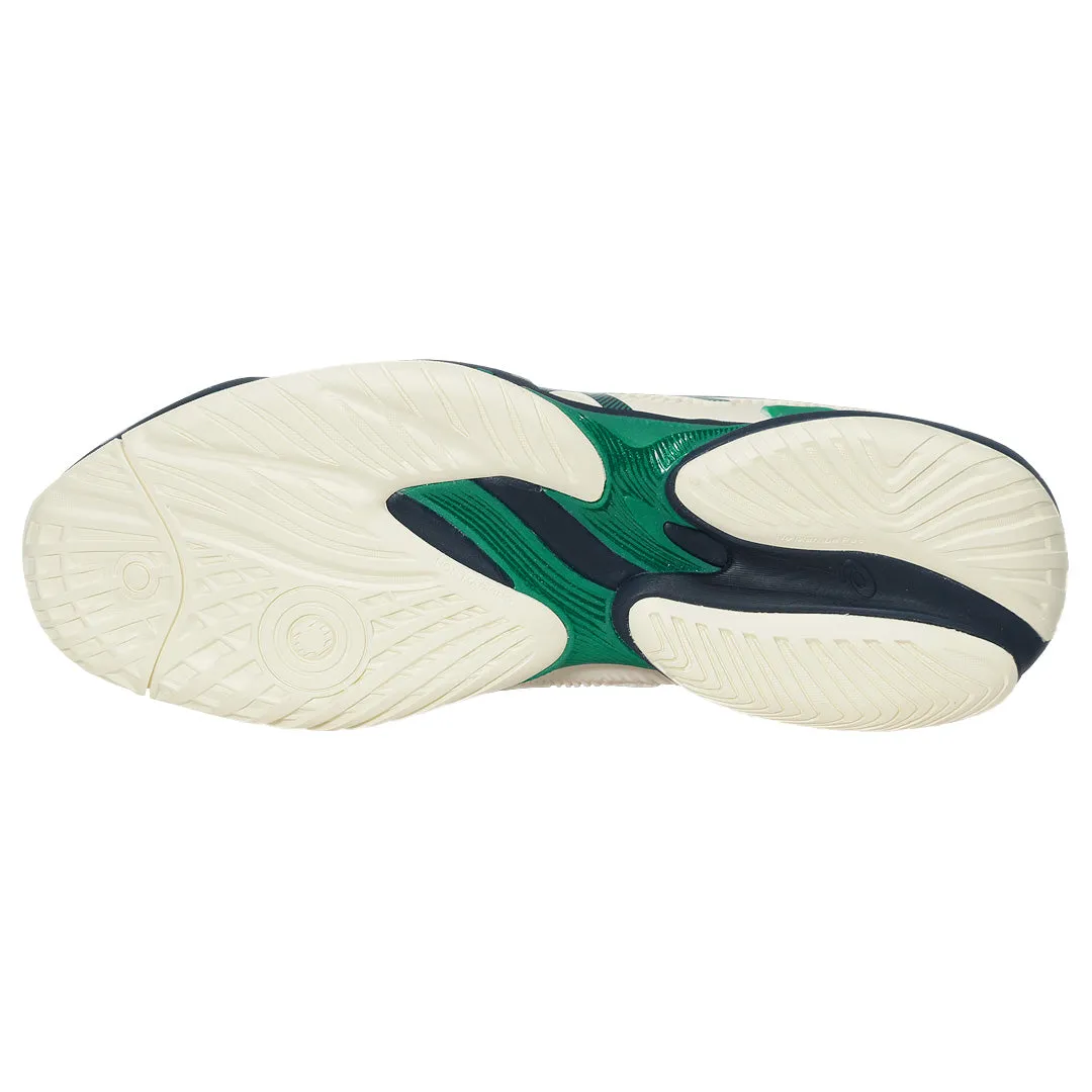 Quick lace All-Day Support Asics Men's Court FF 3 - Cream/Jasper Green