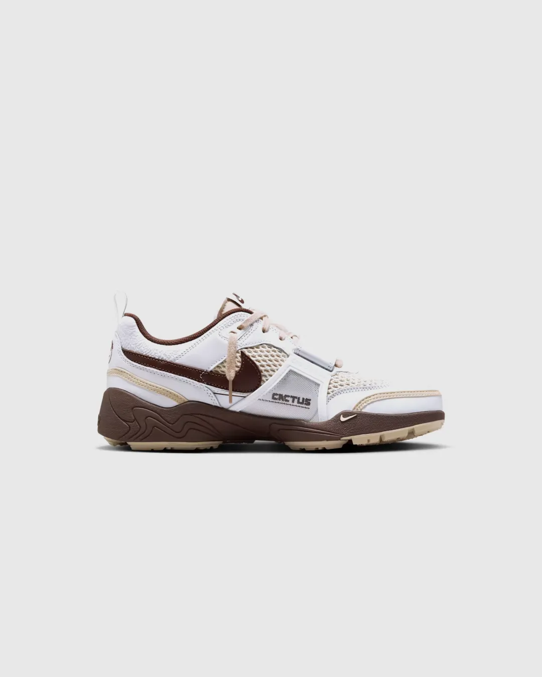 Nike X Zoom Field Jaxx 'White and Light Chocolate' Sneakers running in a kelp forest area shoes sprinting footwear