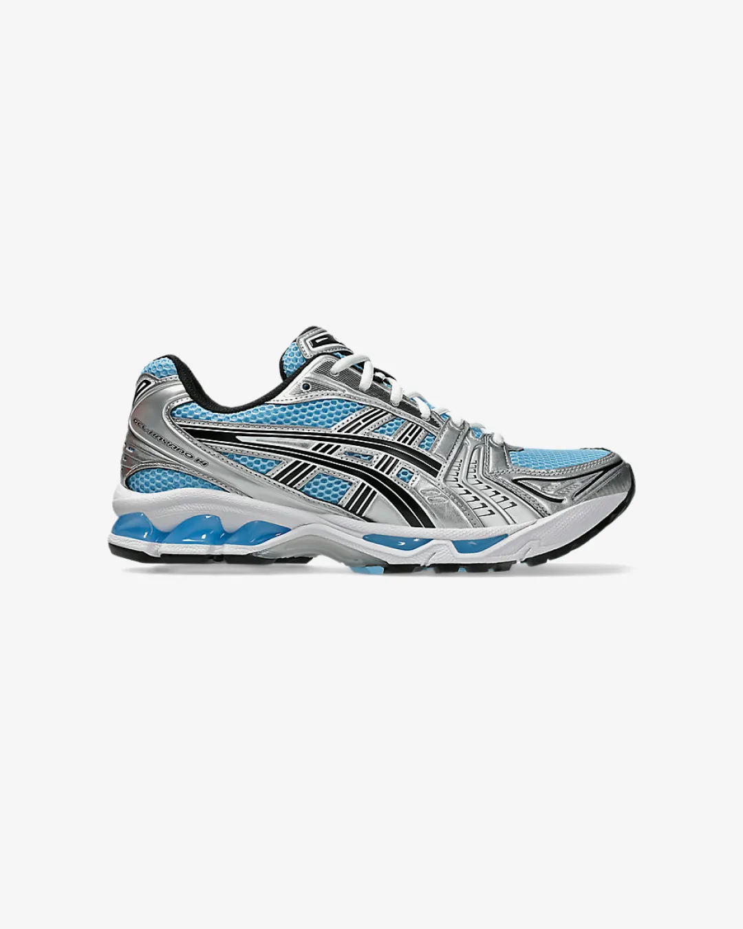 Casual Design running in a boardwalk area shoes ASICS Gel-Kayano 14 Arctic Sky/Pure Silver
