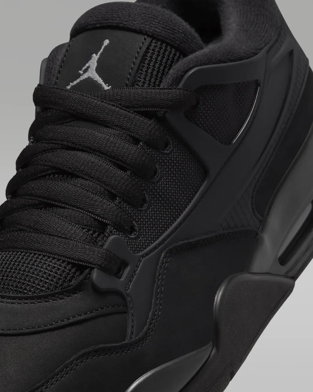 Air Jordan 4 RM Black Trainers French Soft Breathable