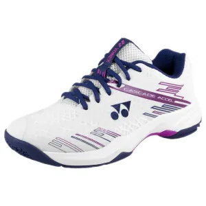 Yonex Women's Cascade Accel - Wide - White/Purple Defend Edge