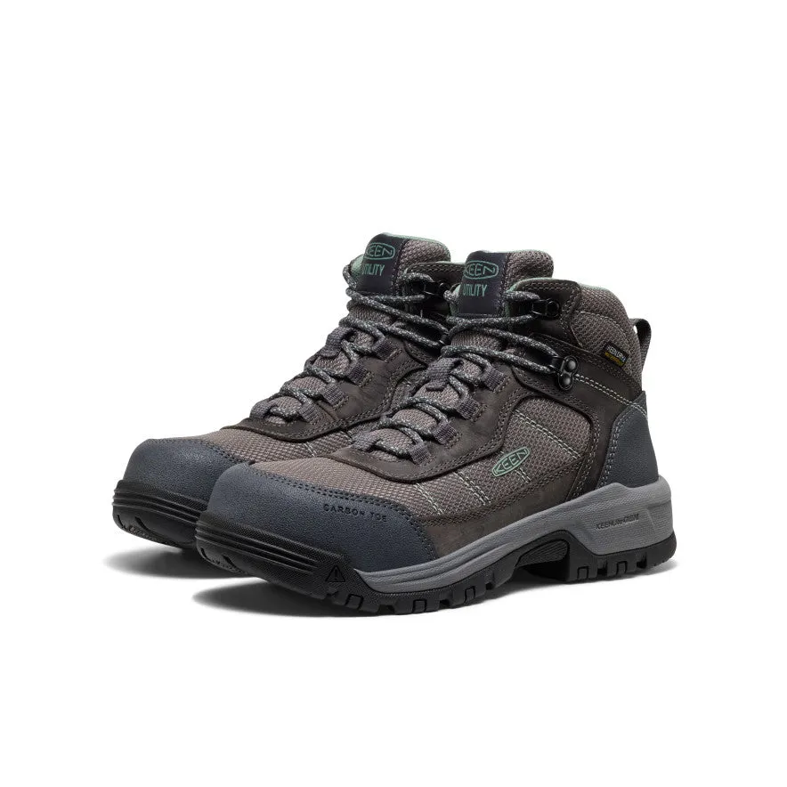 Women's Skokie Waterproof Work Boot (Carbon Toe)  |  Magnet/Black Stylish Protection Outdoor Explore