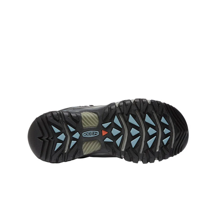 Cushioned Sole Mountain Climbing Women's Targhee III Waterproof Mid  |  Magnet/Atlantic Blue