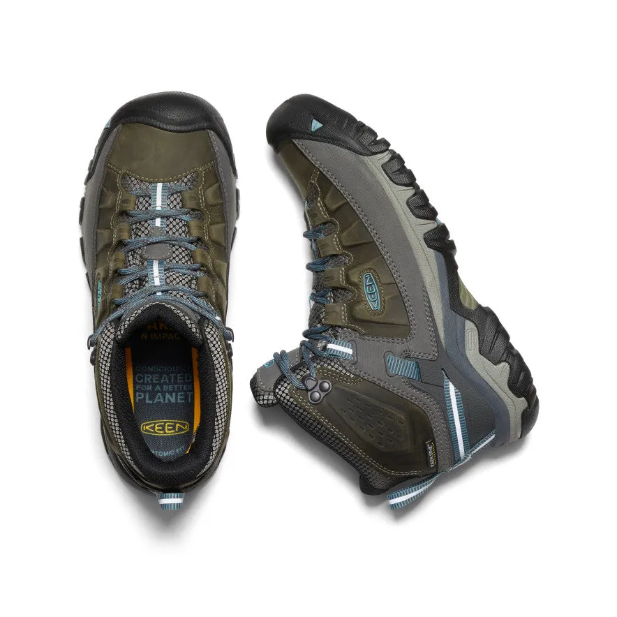anti static No Laces Women's Targhee III Waterproof Mid  |  Magnet/Atlantic Blue