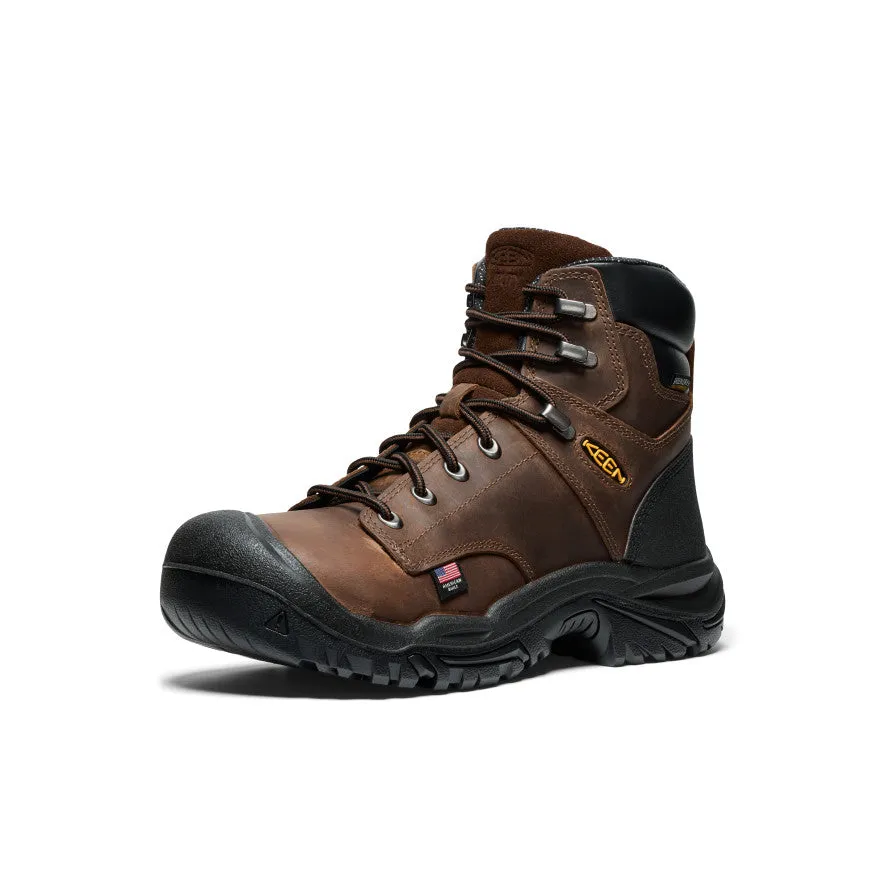 Dust proof Men's Mt Vernon II 6" Waterproof Boot (Steel Toe)  |  Dark Earth/Black