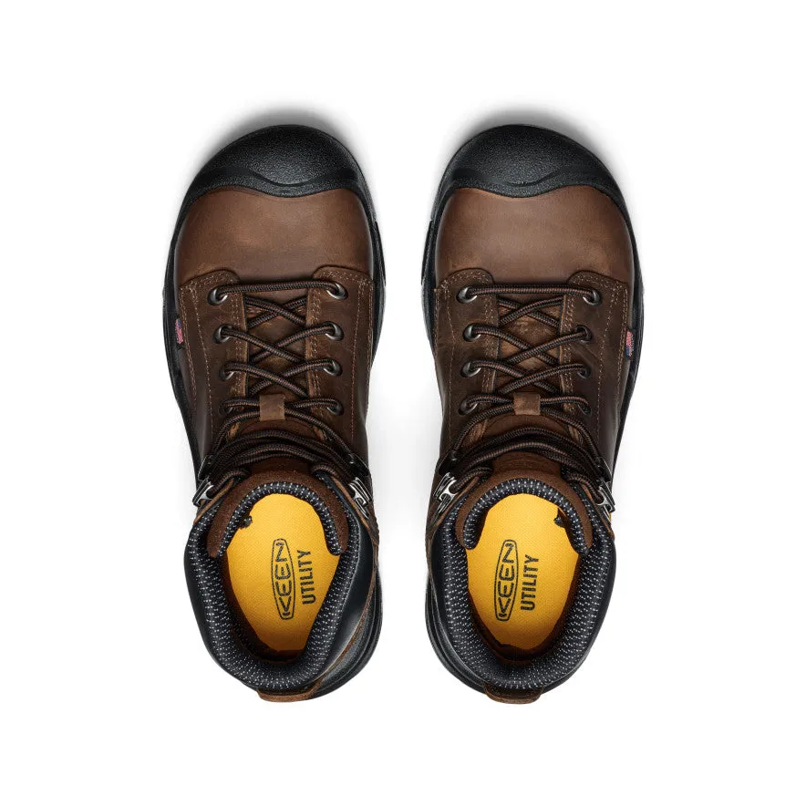 Men's Mt Vernon II 6" Waterproof Boot (Steel Toe)  |  Dark Earth/Black Compact Form Leather Comfort