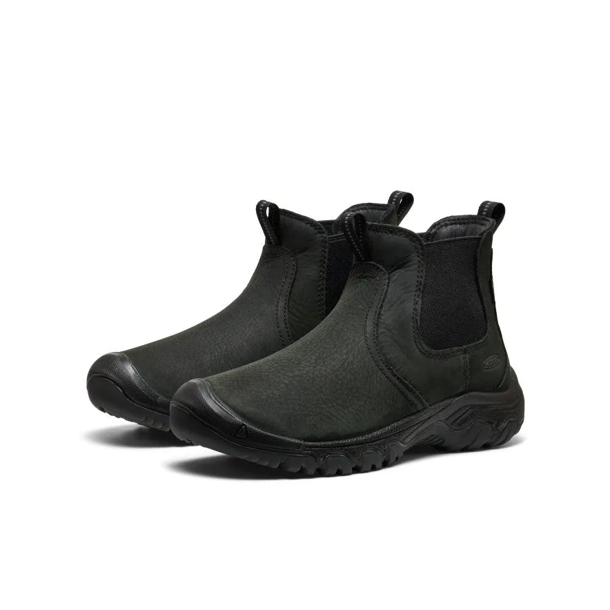 Transitional Look Comfortable Boots Women's Greta II Waterproof Chelsea  |  Black/Black
