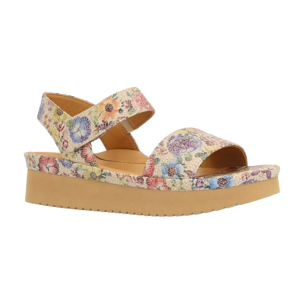 Travel Ready Abrilla Sandal - Beige/Pastel