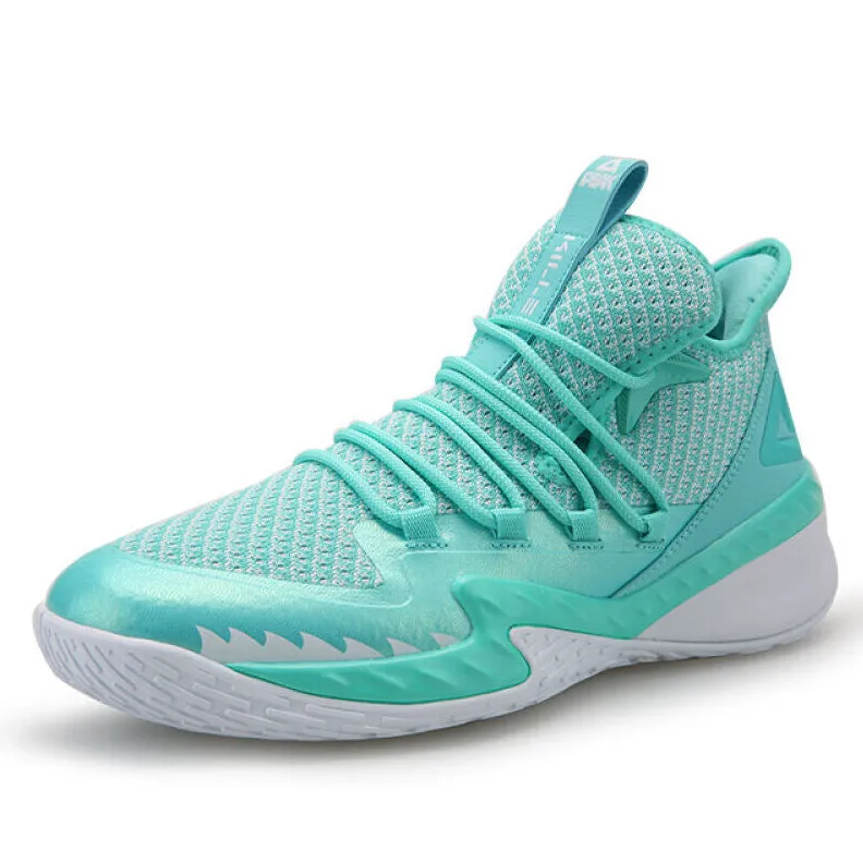 Sleek Comfort Beach Ready Footwear PEAK  Professional Basketball Shoes Mid Sneakers Green
