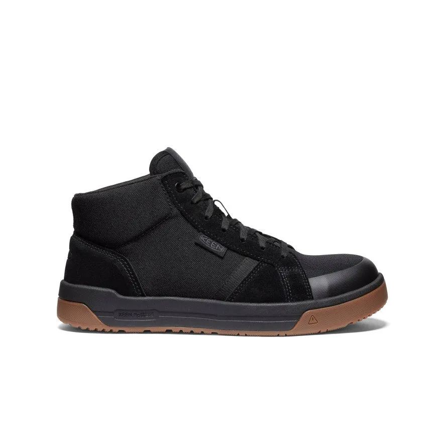 Long Wear Comfort Men's Kenton Mid Work Shoe (Carbon Toe)  |  Black/Gum