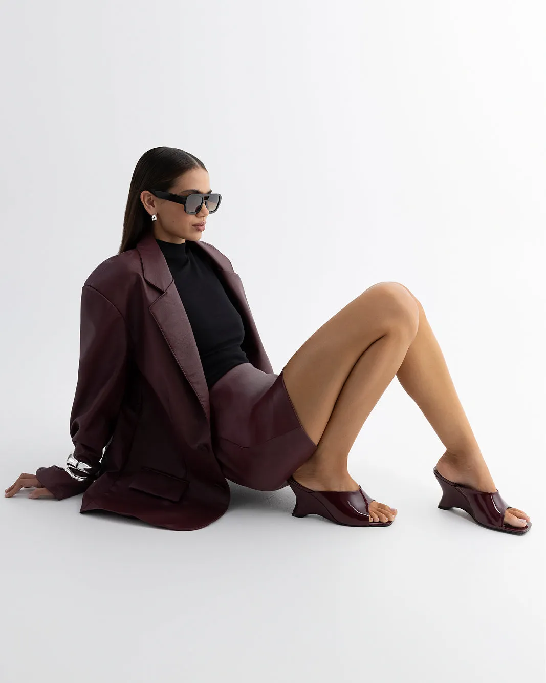 ISELLE - DARK CHERRY PATENT Shock absorption
