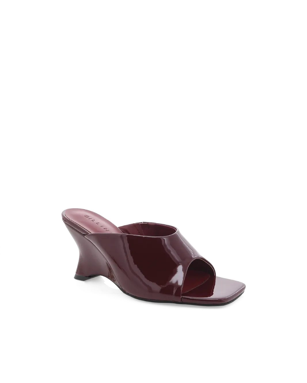 Wide fit Shock Resistant ISELLE - DARK CHERRY PATENT