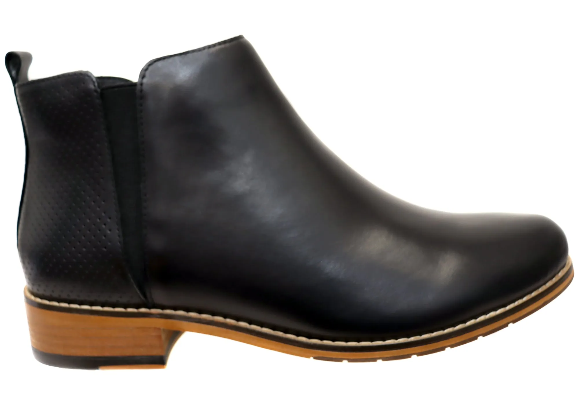 Comfort Upper Padded Florsheim Womens Comfortable Leather Mel Plain Toe Zip Boots