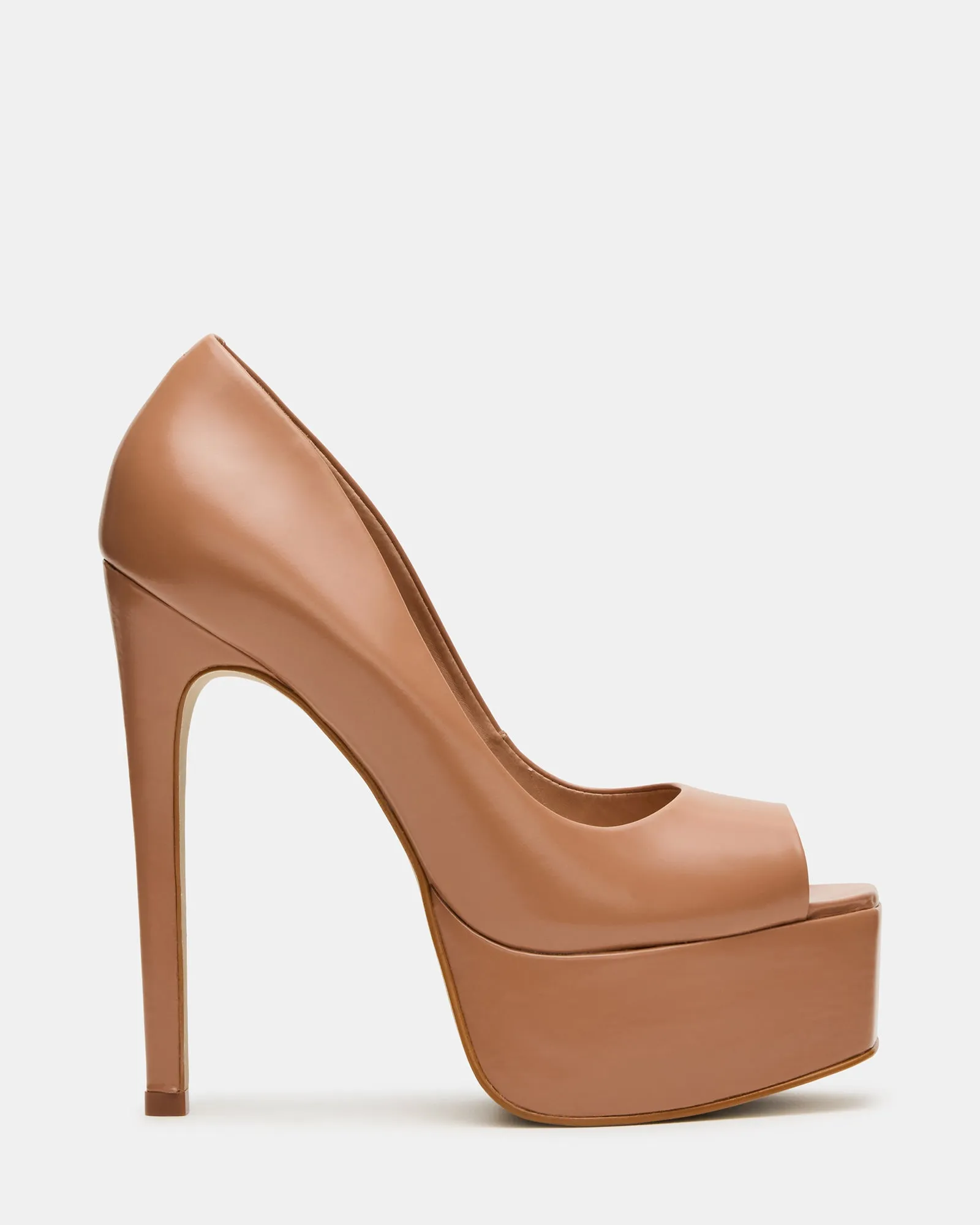 Wide Heel Pumps IVES BLUSH BOX LEATHER