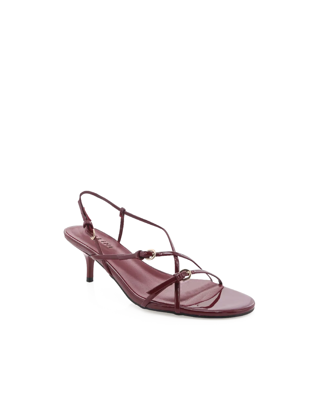 FLOSSIE - CHERRY RED PATENT Boho Chic Heels