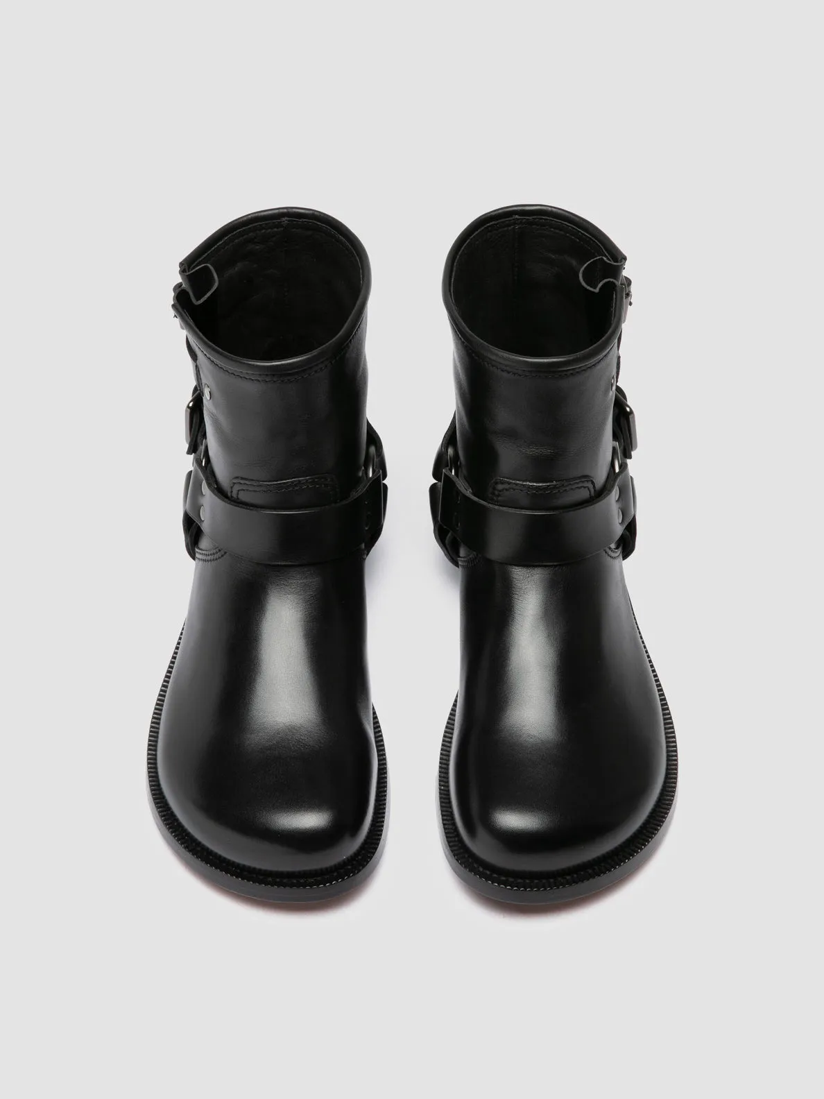 Premium Fit EMERALD 016 - Black Leather Pull-On Boots