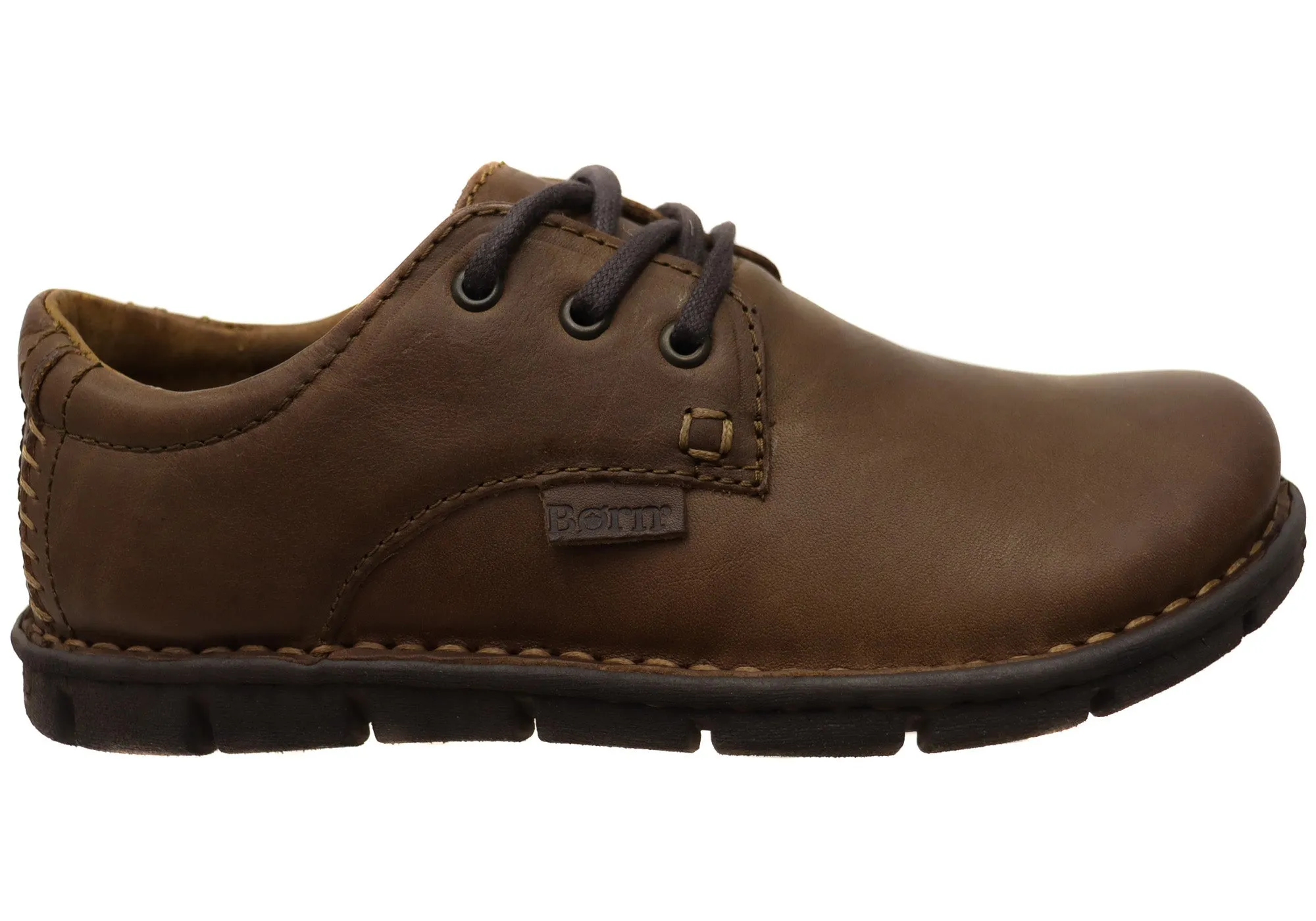 Born Mens Soledad Leather Comfortable Lace Up Shoes Effortless Fit All-weather flair