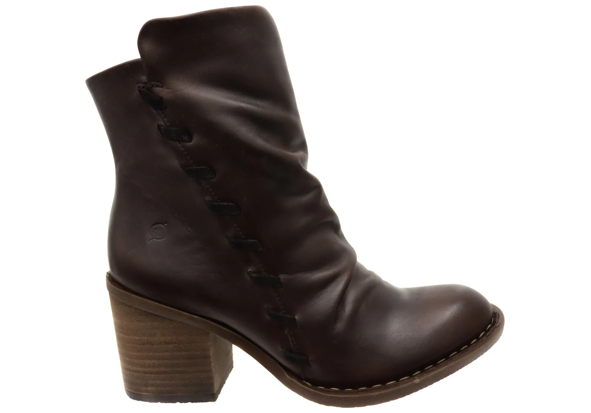 Born Toni Womens Comfortable Leather Mid Heel Ankle Boots Iconic Piece most party