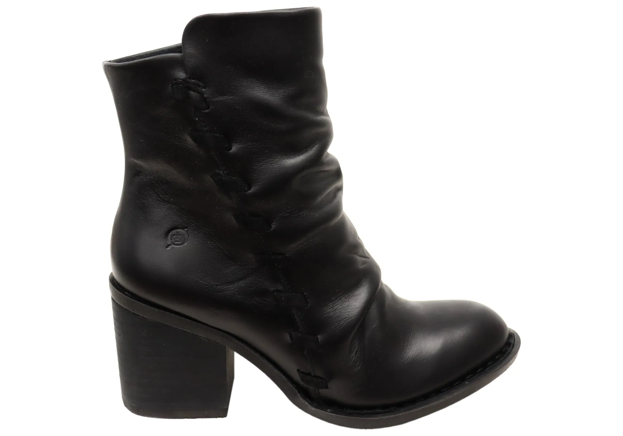 slim fit Nice Born Toni Womens Comfortable Leather Mid Heel Ankle Boots