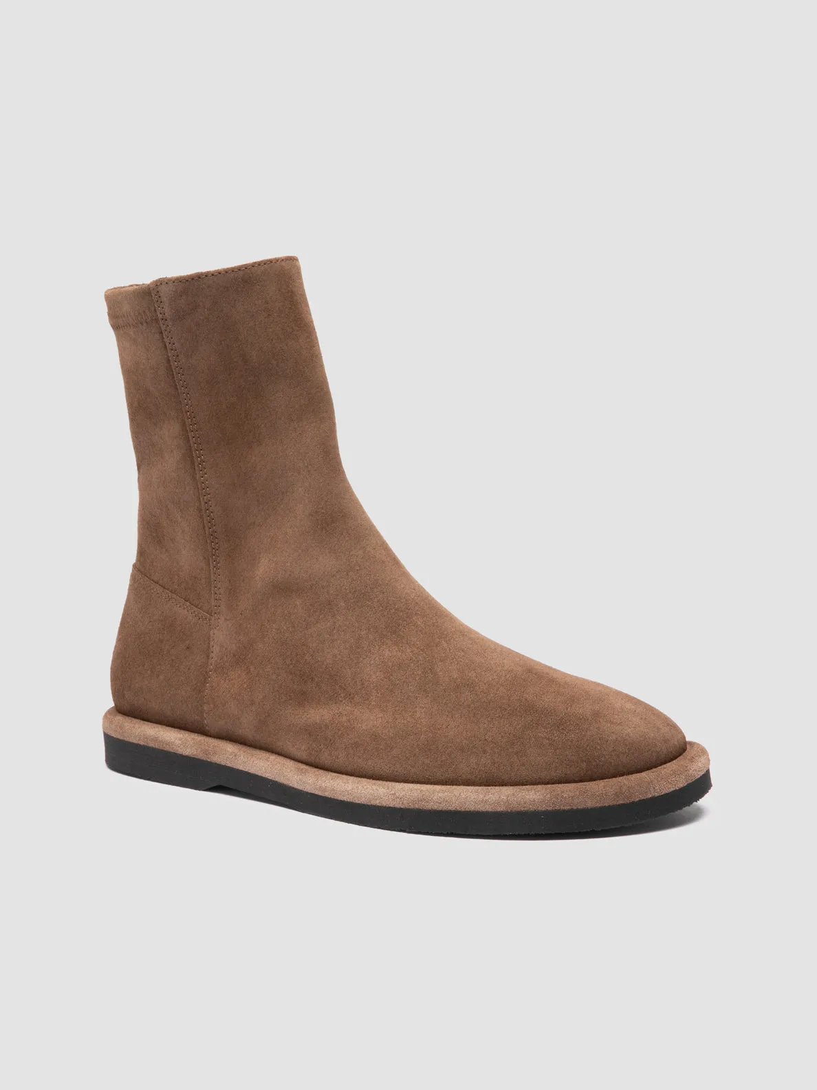 Long Wear MARJORY 106 - Brown Suede Zipped Boots