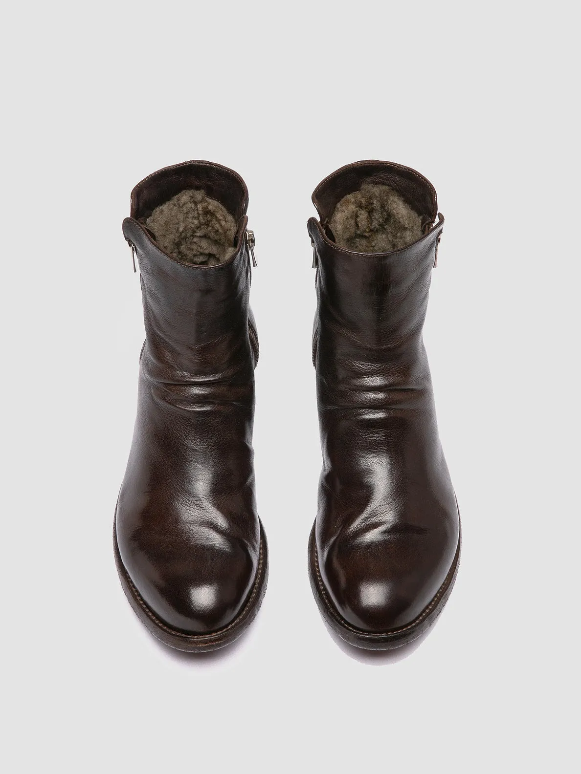 Plan Hike Work Comfort LEXIKON 097 - Brown Leather Booties