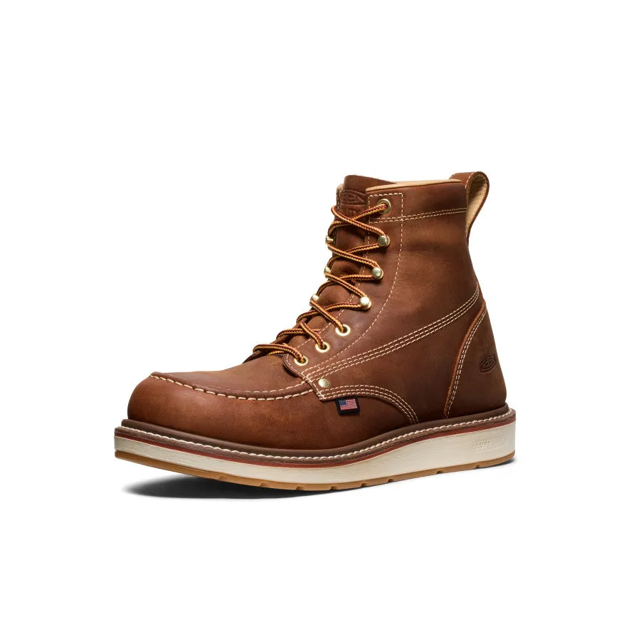 Secure Strap Lightweight Wear Men's Liberty 6" Boot (Soft Toe)  |  Leather Brown/Birch