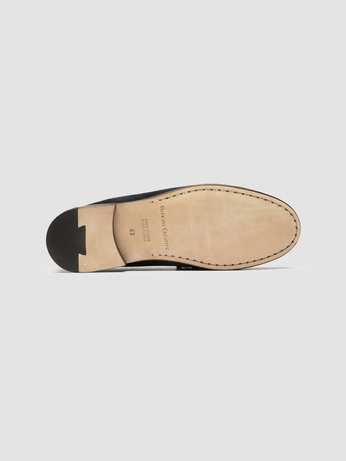 Stable Step Padded Tongue BALFRON 003 - Blue Suede Penny Loafer