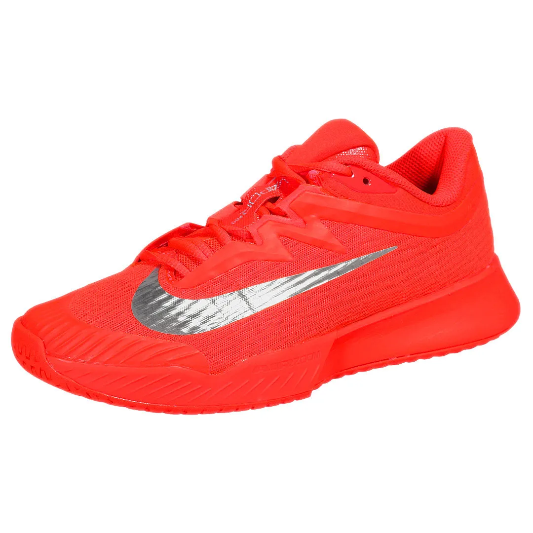 Nike Women's Air Zoom Vapor Pro 3 - Premium - Bright Crimson/Metallic Silver Cross Terrain