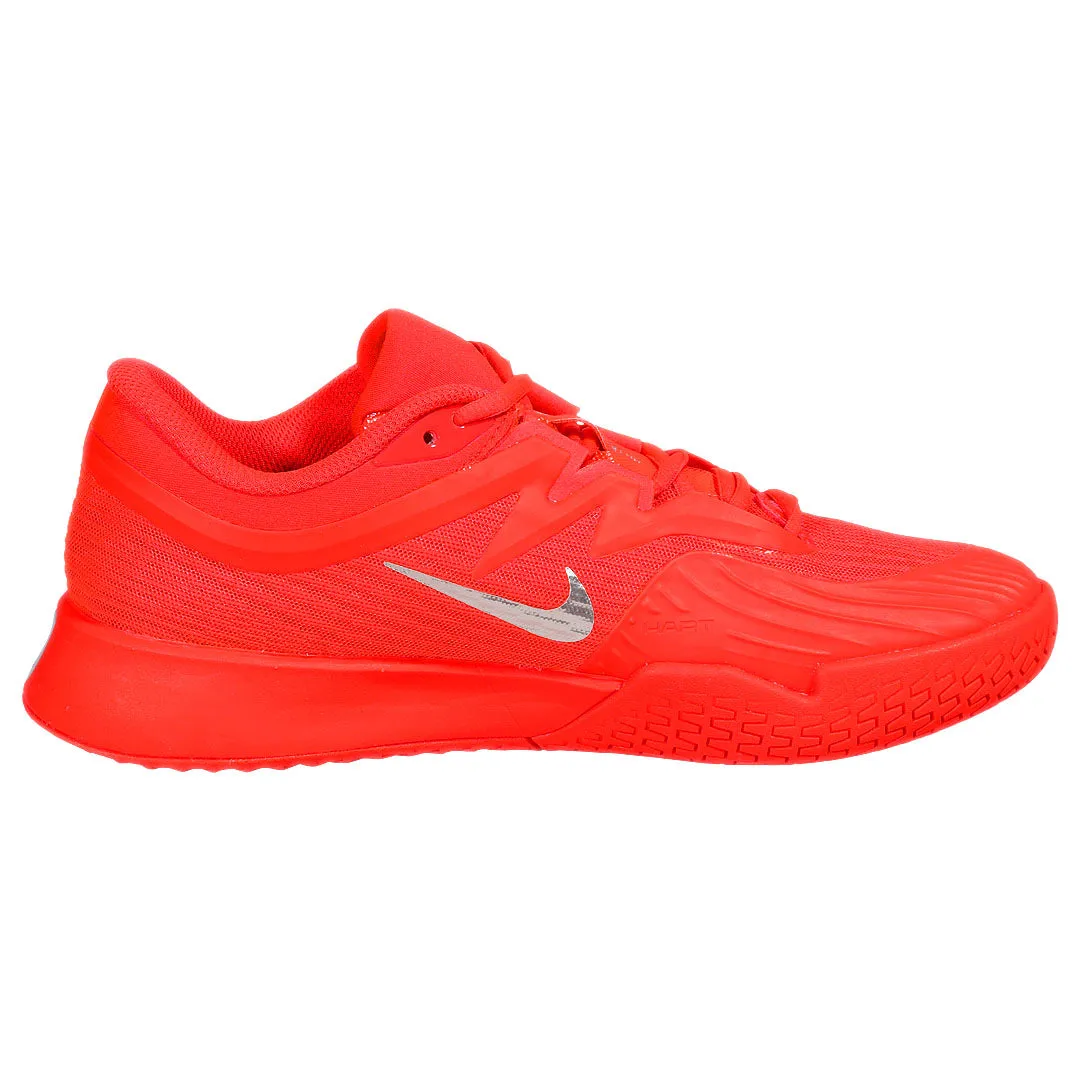 Nike Women's Air Zoom Vapor Pro 3 - Premium - Bright Crimson/Metallic Silver Lightweight Upper City Routine