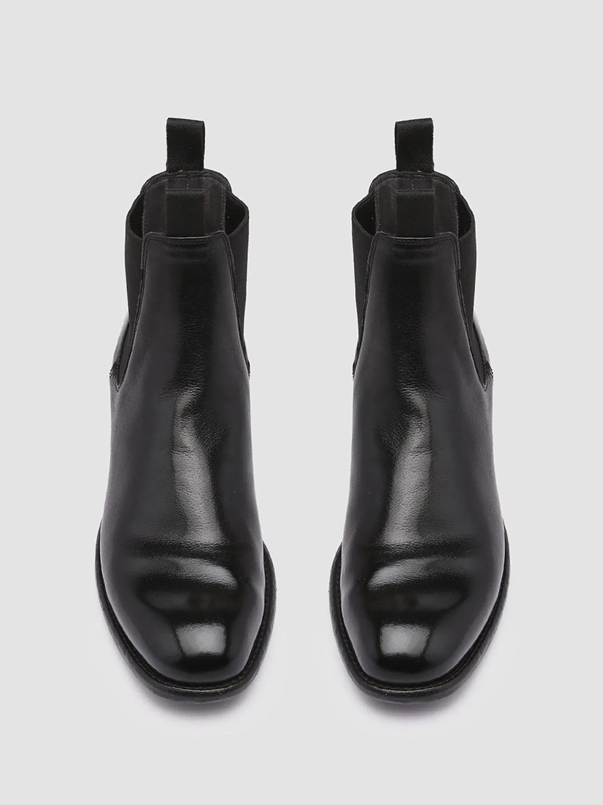 Port Hike CALIXTE 004 - Black Leather Chelsea Boots