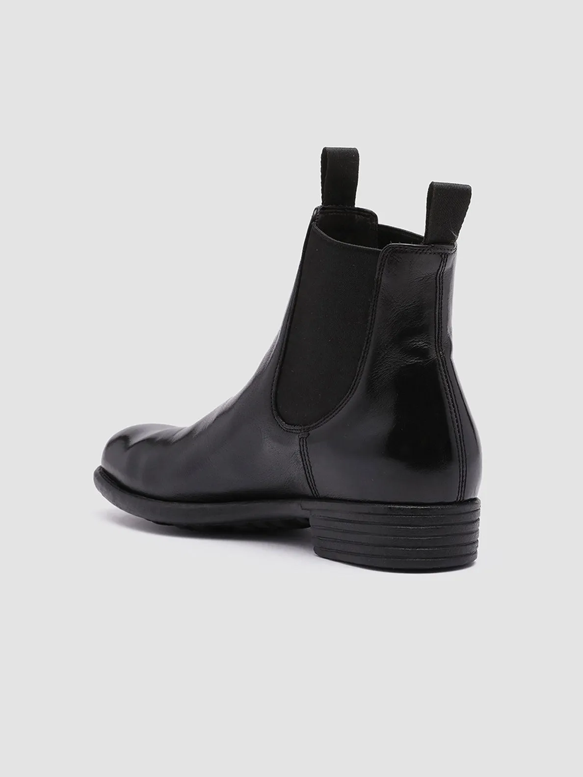 Parkour Step Soft Step Design CALIXTE 004 - Black Leather Chelsea Boots