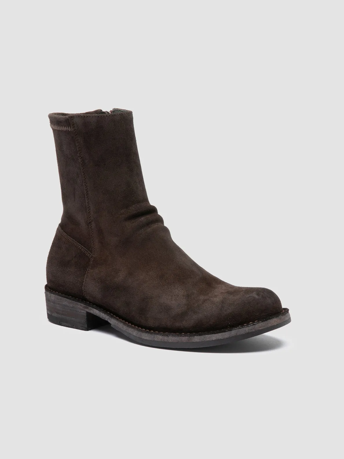 LEGRAND 171 - Brown Suede Zipped Boots Urban Classic