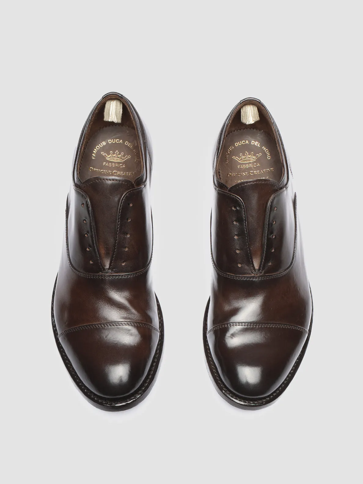 ANATOMIA 08 - Brown Leather Oxford Shoes Natural Feel