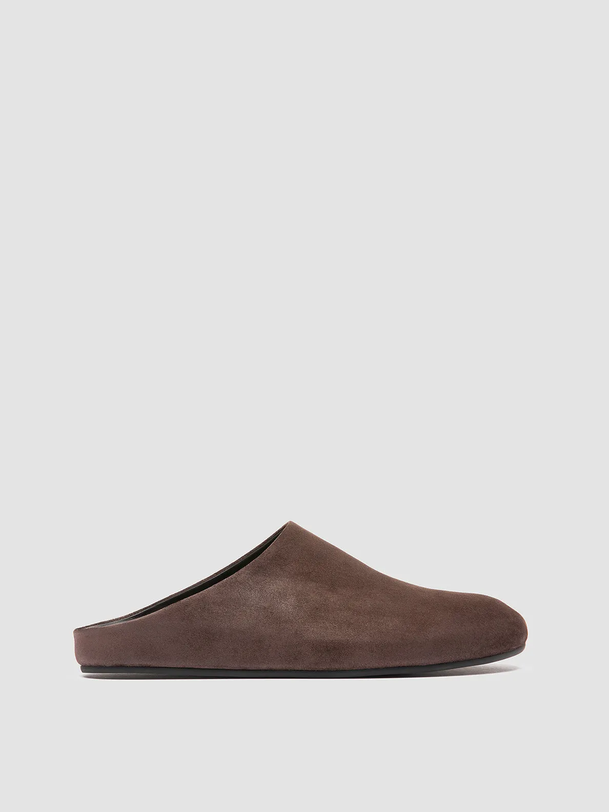 Cloud Feel BABOUCHE 001 - Brown Suede Mule Sandals