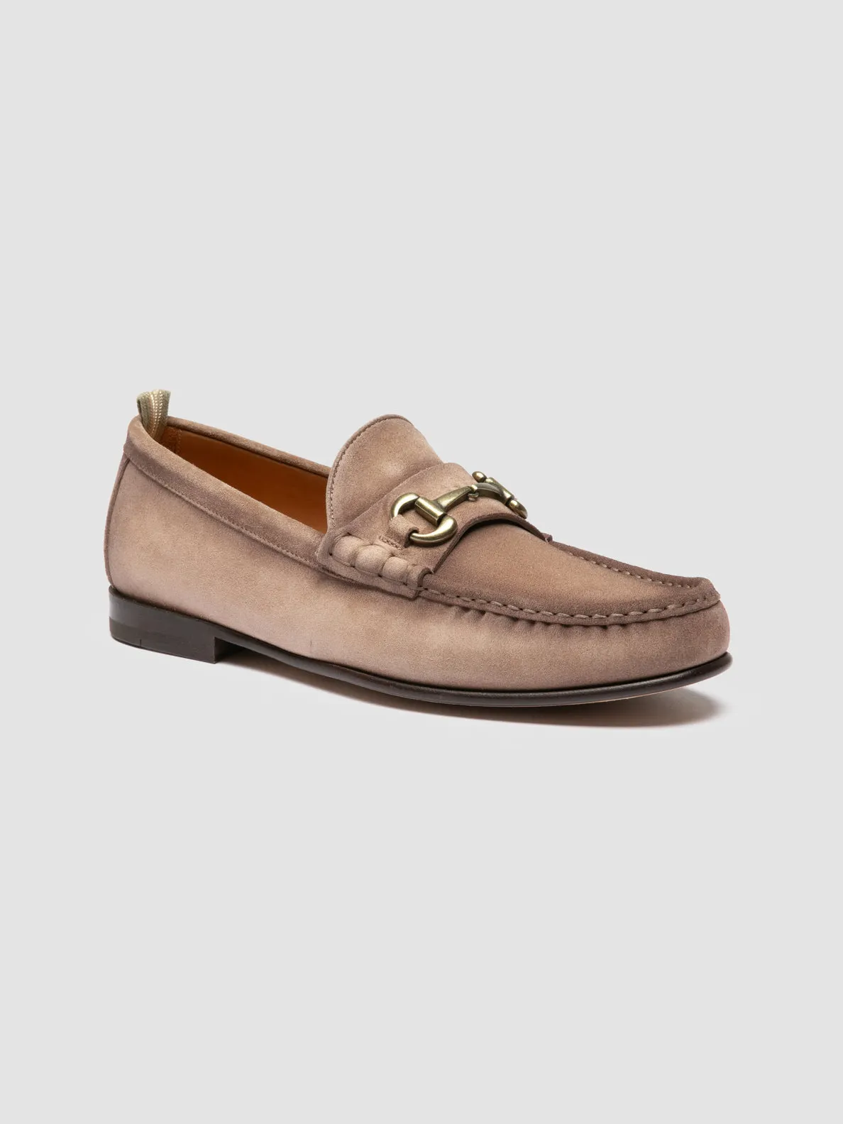 BALFRON 003 - Taupe Suede Penny Loafer Running Comfort All-purpose fit