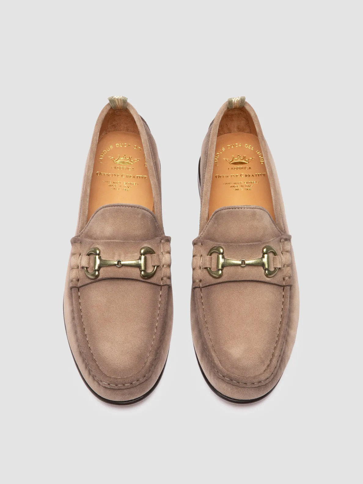 BALFRON 003 - Taupe Suede Penny Loafer Impact Ready Walking Power