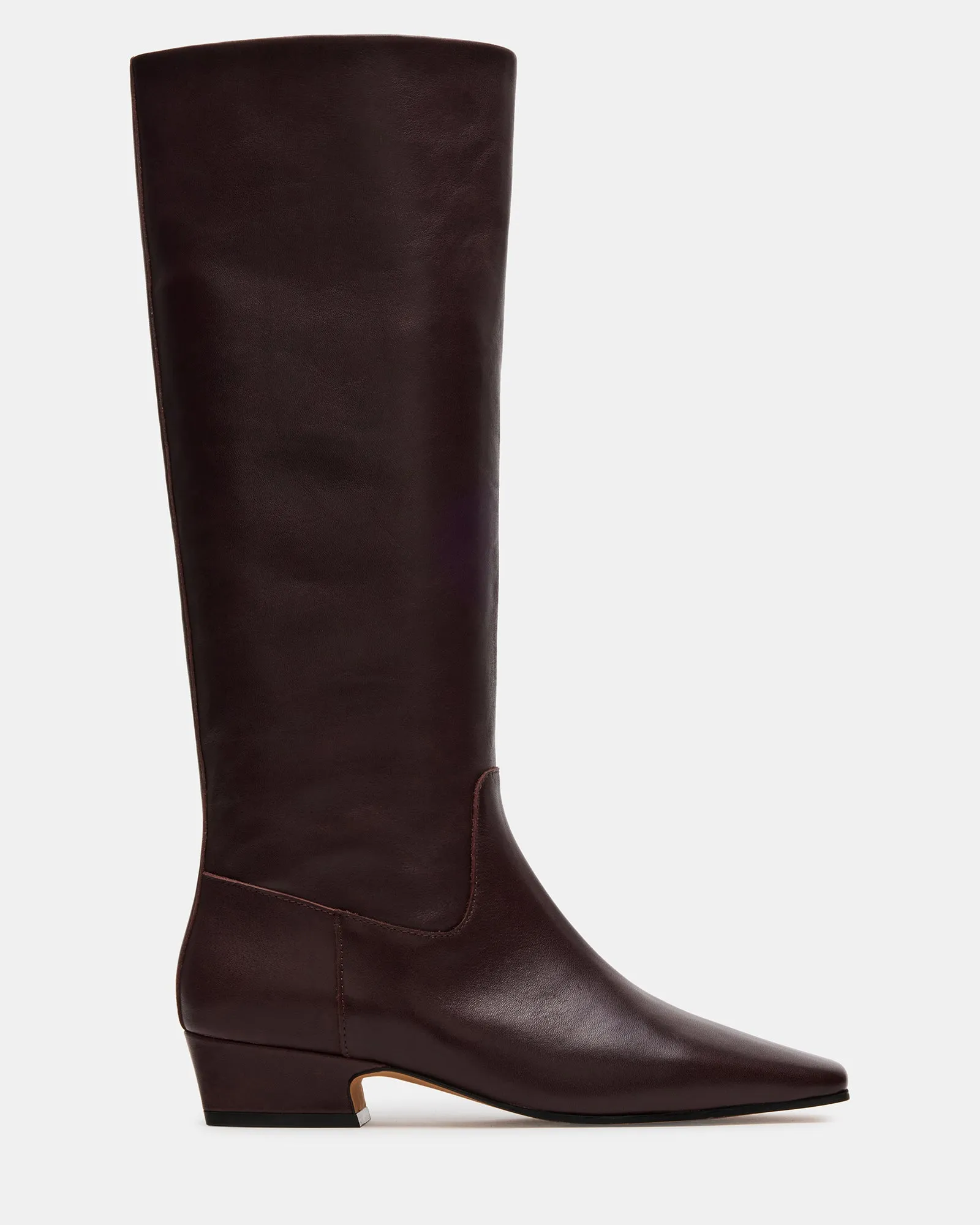 GWYNETH BROWN/RED LEATHER Simple Style