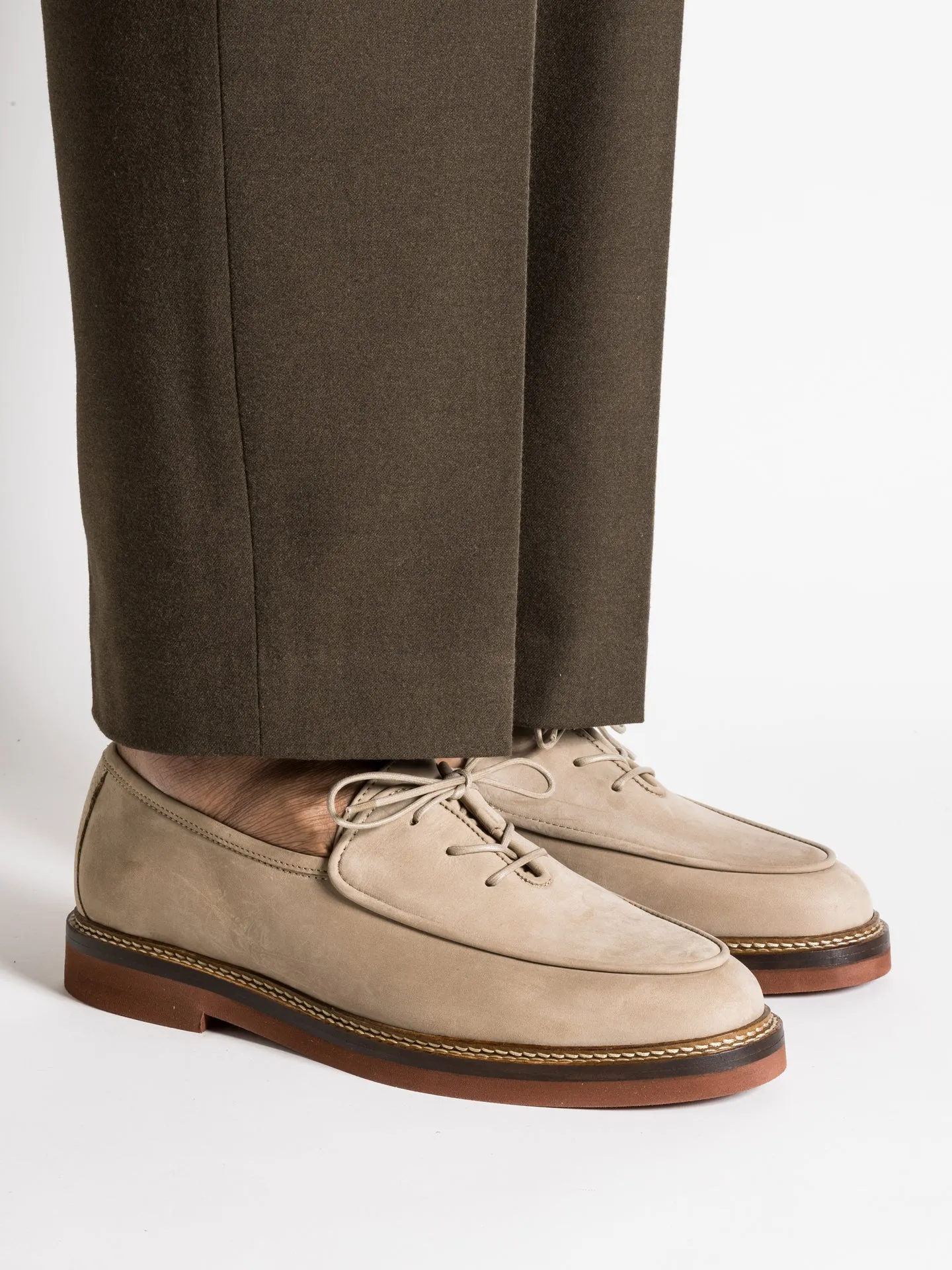 Work To Evening Executive Style LUCO BEIGE NUBUCK
