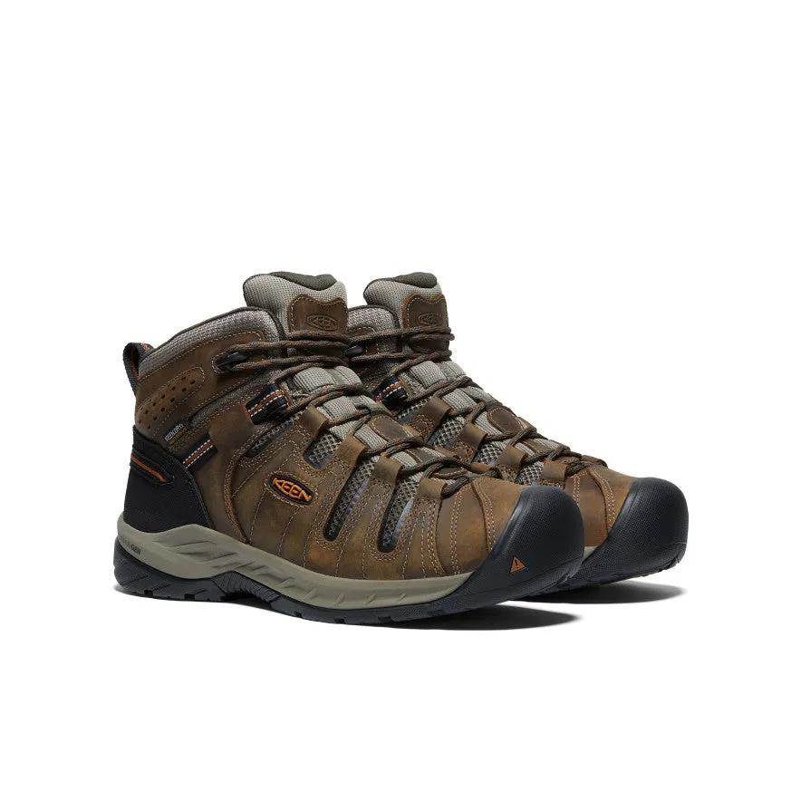 Men's Flint II Waterproof Mid (Soft Toe)  |  Black Olive/Brindle Stable Grip Waterproof footwear