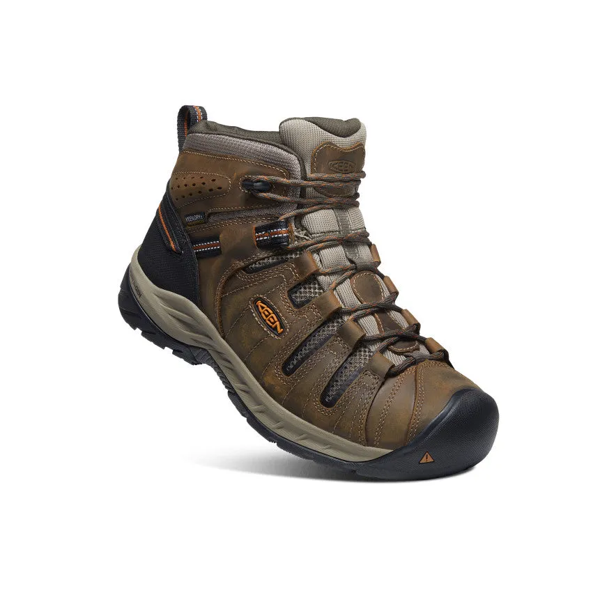 Men's Flint II Waterproof Mid (Soft Toe)  |  Black Olive/Brindle Active Wear Versatile