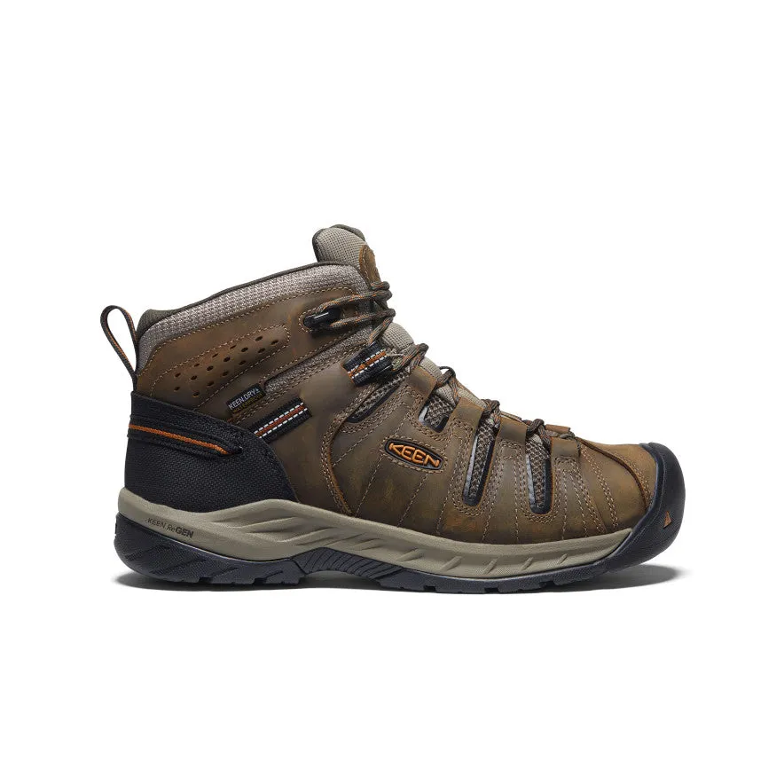 Men's Flint II Waterproof Mid (Soft Toe)  |  Black Olive/Brindle Midweight Boot