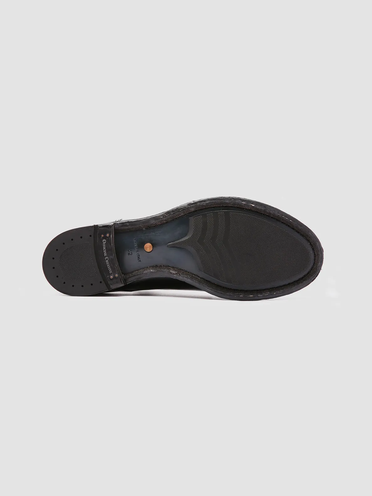 ANATOMIA 012 - Black Leather Derby Shoes Smooth Step Feel