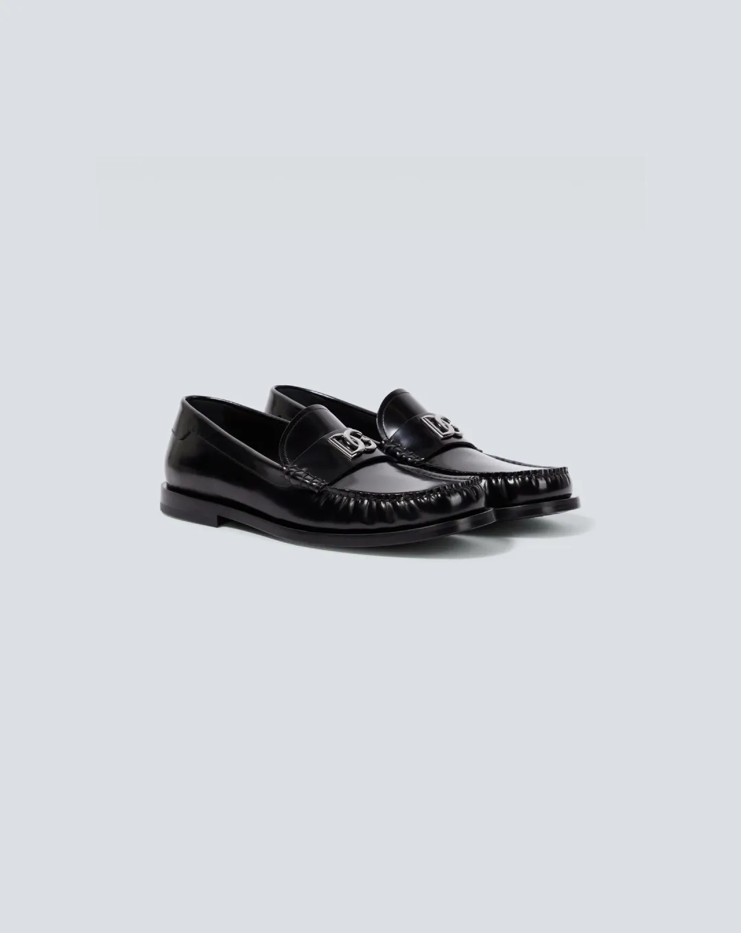 Dolce &amp; Gabbana Logo-Plaque Leather Loafers running for fitness shoes Amateur - runner
