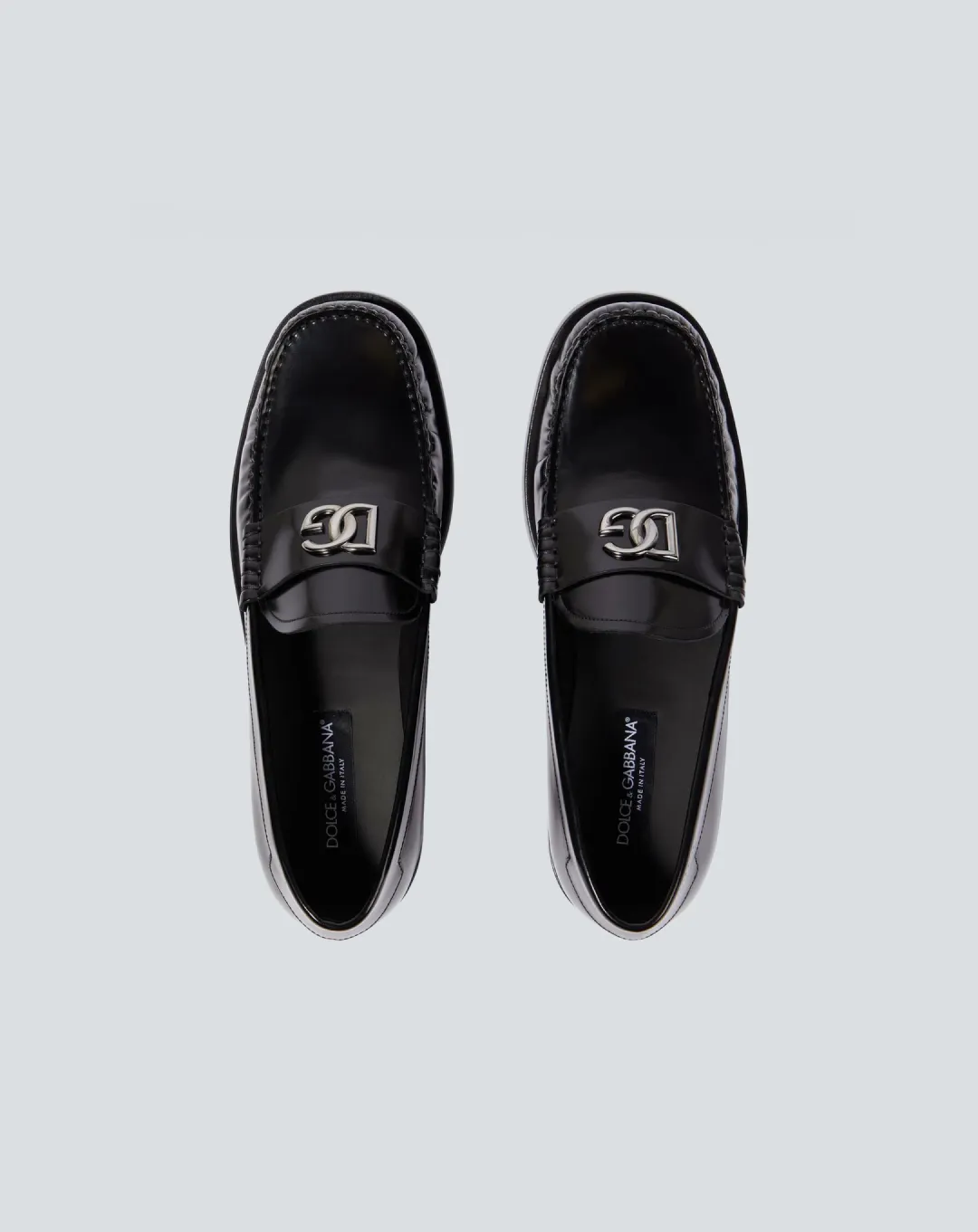 odor - resistant Dolce &amp; Gabbana Logo-Plaque Leather Loafers